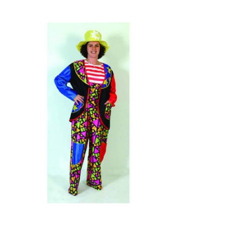 DISFRAZ DE PAYASO MULTICOLOR