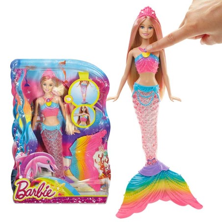 BARBIE SIRENA LUCES DE ARCOIRI
