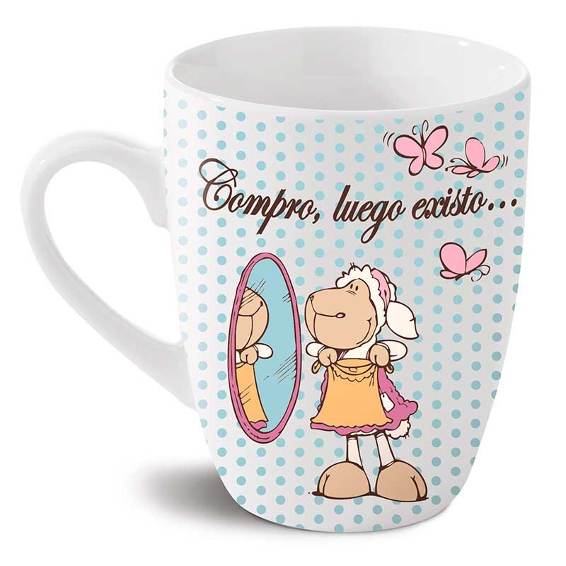 MUG COMPRO LUEGO EXISTO PORCEL