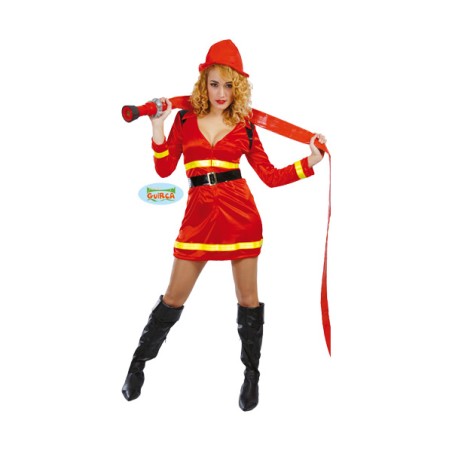 DISFRAZ BOMBERA ROJO AD T.U