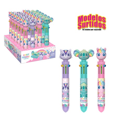 BOLIGRAFO 6 COLORES CON TOPPER