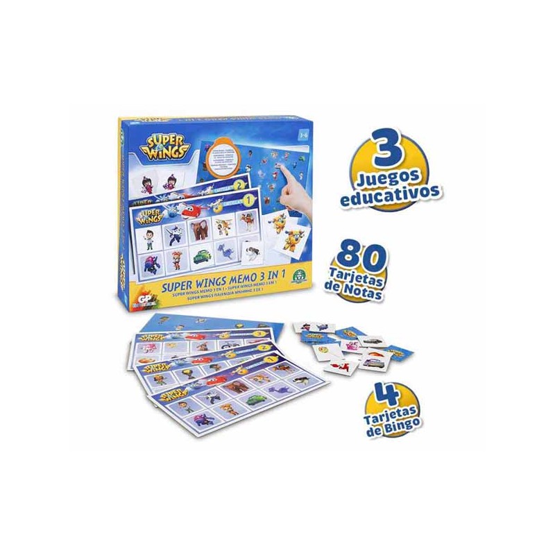 SUPER WINGS 3 EN 1 SUPER MEMO