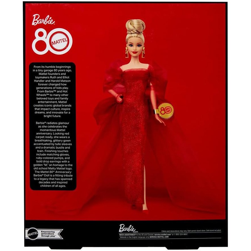 BARBIE SIGNATURE MATTEL 80TH A