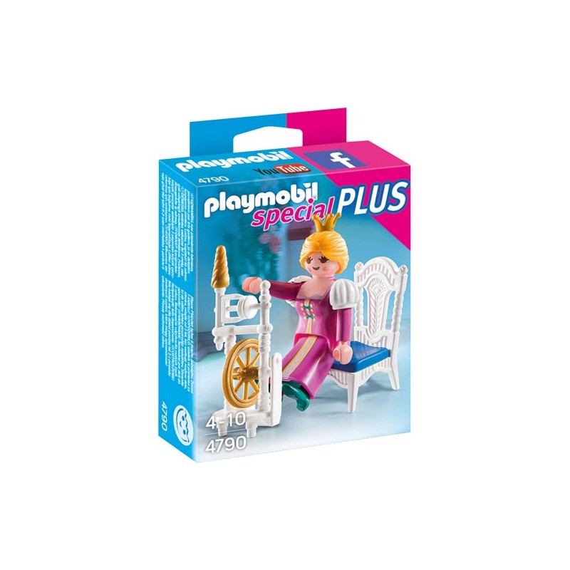 PRINCESA CON RUECA DE HILAR