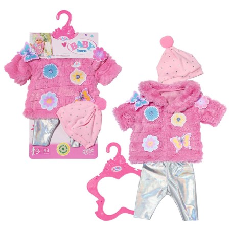 BABY BORN SET DE ABRIGO ROSA 4
