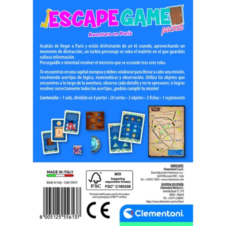 ESCAPE GAME AVENTURA EN PARIS