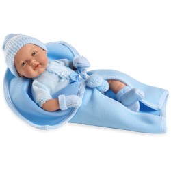 MUÑECA 42 Cm REAL BABY AZUL ME
