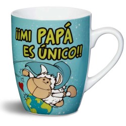 TAZA MI PAPA ES UNICO PORCELAN