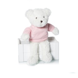 PELUCHE OSO TEDDY BLANCO CON J