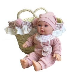 CESTA DE PALMA CON PETIT BLAND