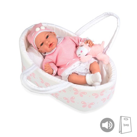 MUÑECA 38 CM ANDIE ROSA CAPAZO