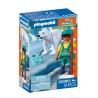 ZOO OSO POLAR Y CUIDADOR