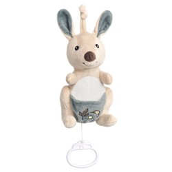 PELUCHE MUSICAL CANGURO AZUL