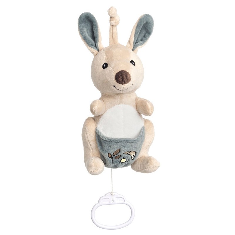 PELUCHE MUSICAL CANGURO AZUL