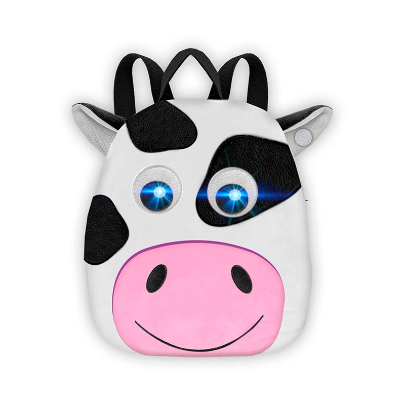MOCHILA VAQUITA CON LUZ Y SONI