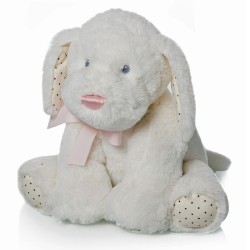 BABY PERRITO LAZO ROSA 22 CM