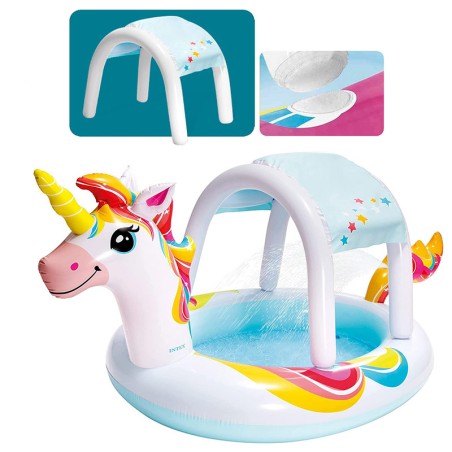 PISCINA CON DUCHA+TOLDO UNICOR