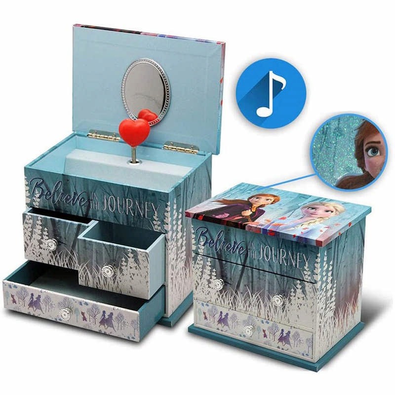 JOYERO MUSICAL 3 CAJONES FROZE