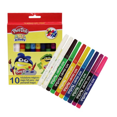 PLAYDOH 10 ROTULADORES MAGICOS