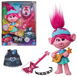 TROLLS MUÑECA POPPY ROCK