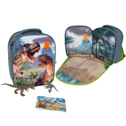 MOCHILA DINOSAURIOS 3D JR C/2