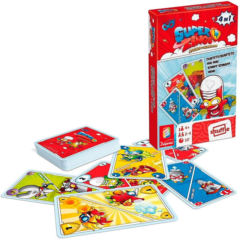 SUPERZINGS JUEGO DE CARTAS 4 E