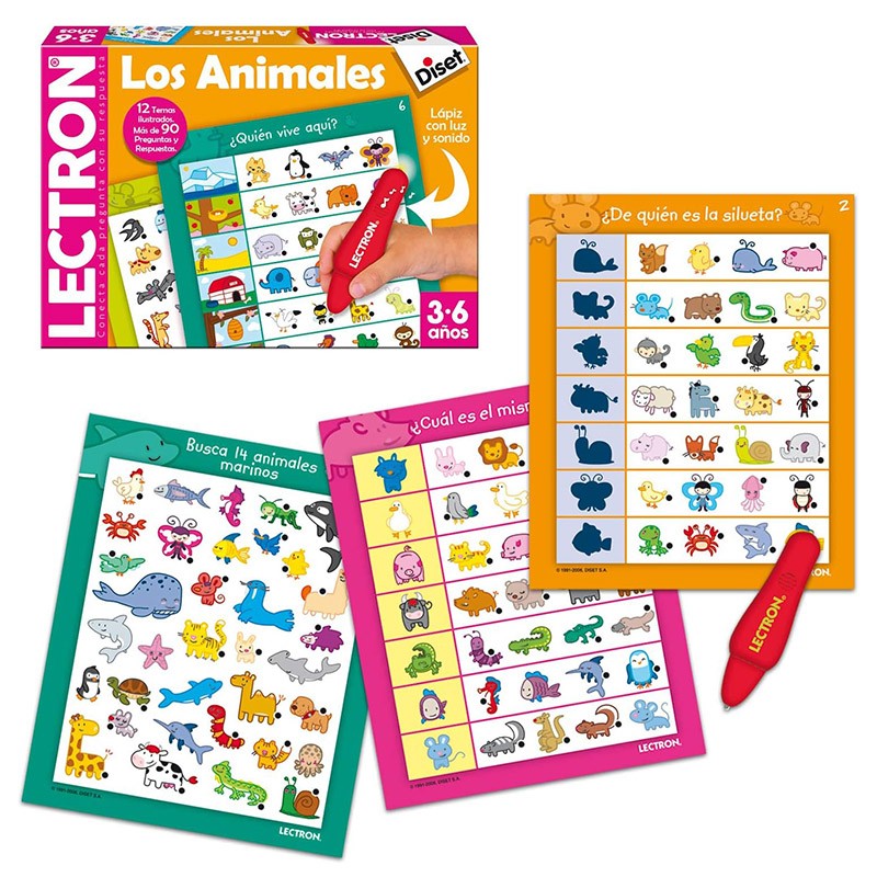 LECTRON LAPIZ LOS ANIMALES