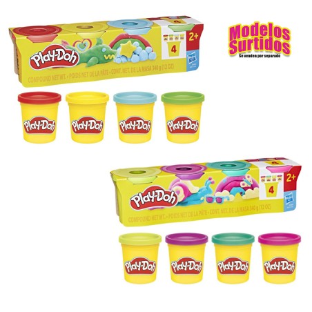 PLAYDOH PACK DE 4 BOTES
