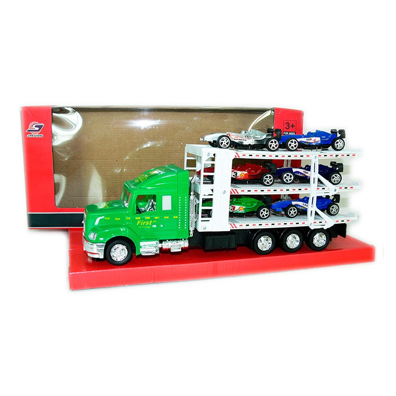 CAMION A FRICCION CON COCHES