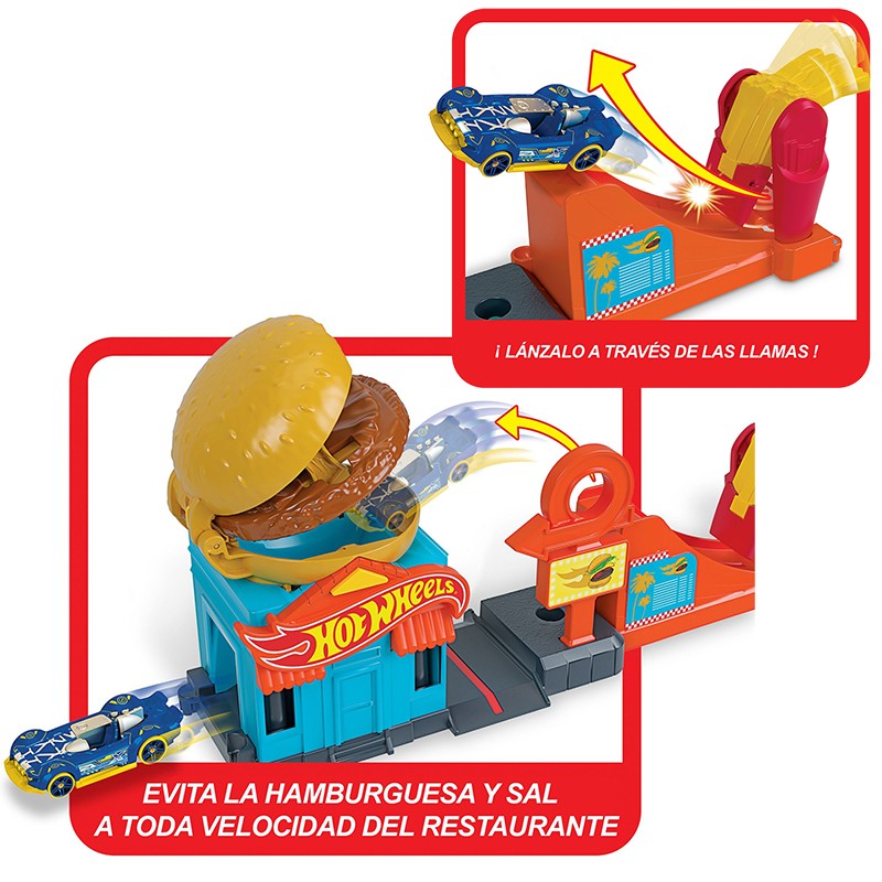 HOTWHEELS CITY DOWNTOWN BURGER