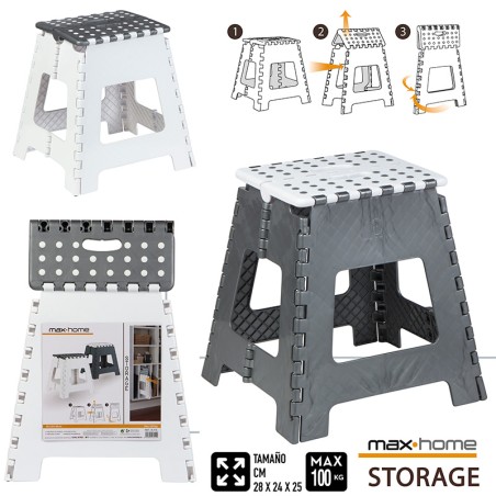 TABURETE PLEGABLE 2 COLORES GR