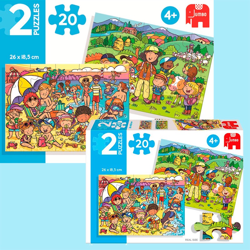 PUZZLE 2X20P EN LA PLAYA Y DE