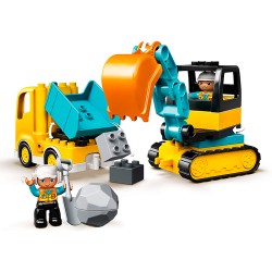 DUPLO CAMION Y EXCAVADORA CON