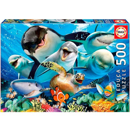 PUZZLE 500P SELFIE BAJO EL AGU