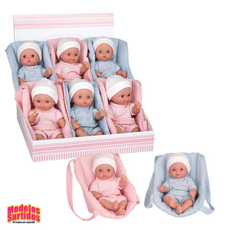 MUÑECA CALIN 26 CM.C/PORTABEBE