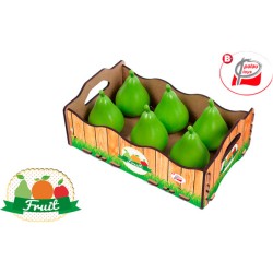 CAJA MADERA CON 6 PERAS 24,5 X