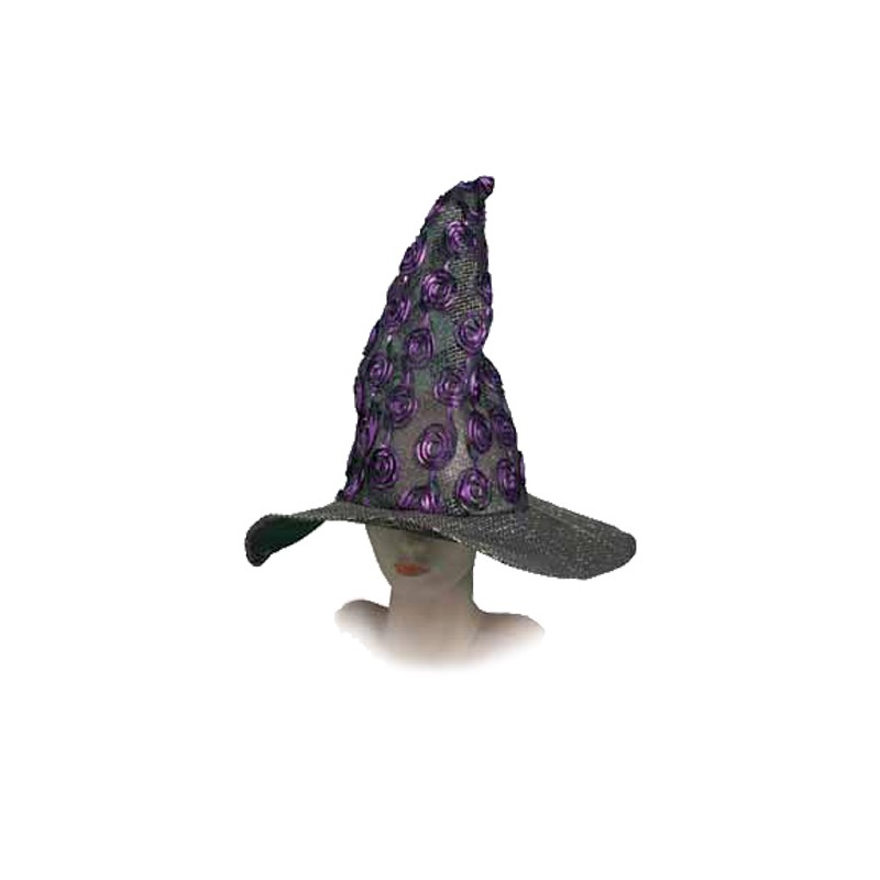 GORRO BRUJA MET FLORES AD