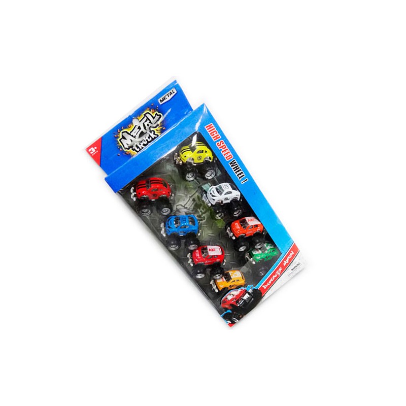 CONJUNTO 8 COCHES METAL RETROS