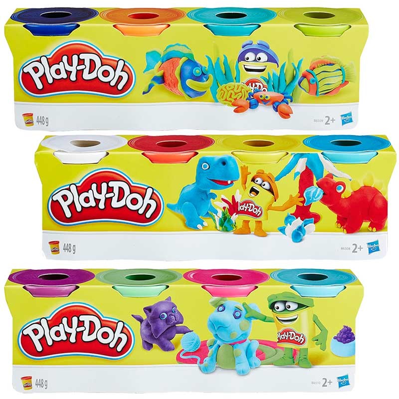 PLAYDOH PACK DE 4 BOTES