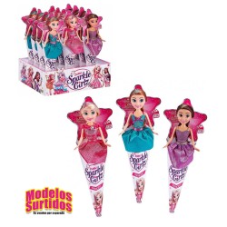 MUÑECA EN CONO 27CM PRINCESA