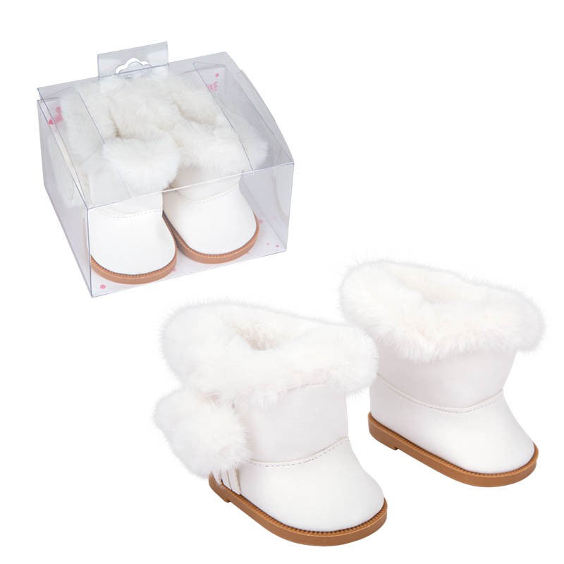 SET BOTAS BLANCAS CON PELO PAR