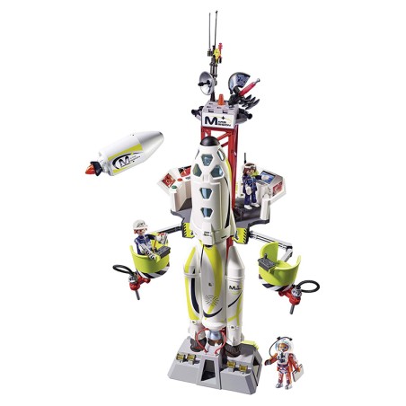 COHETE CON PLATAFORMA DE LANZA