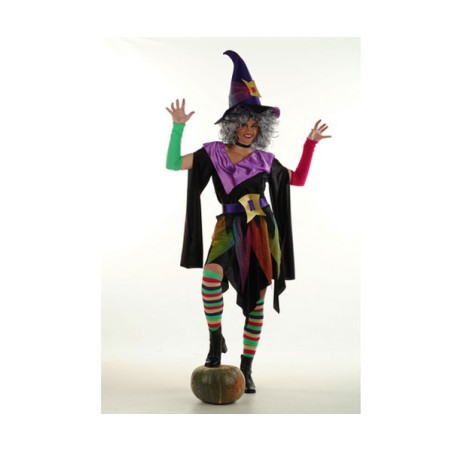 DISFRAZ BRUJA CALCETINES Y MAN