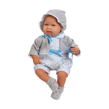 MUÑECA 50 CM MIES AZUL CON MEC