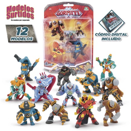 GORMITI BLISTER 4 FIGURAS 5 CM