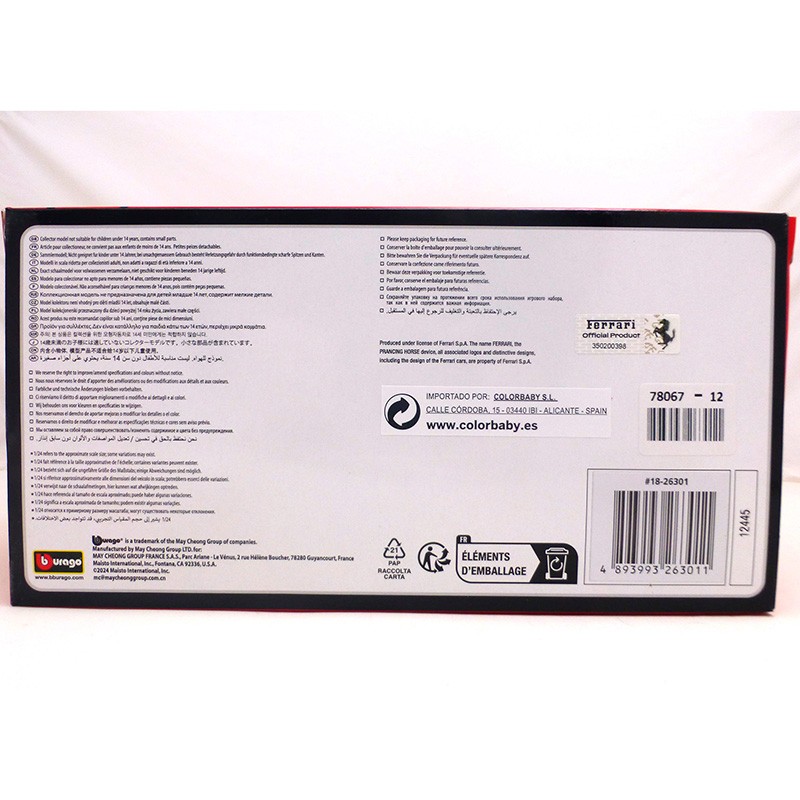 BURAGO 1:24 FERRARI RACING FXX