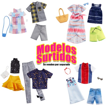 BARBIE & KEN PACK DE 2 MODAS