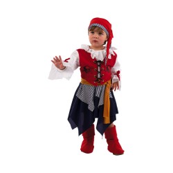 DISFRAZ BB PIRATA BUCANERA T.2