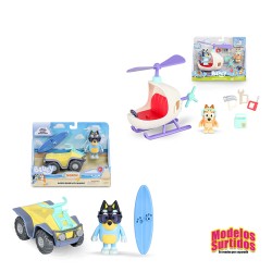BLUEY VEHICULOS CON FIGURA ASS