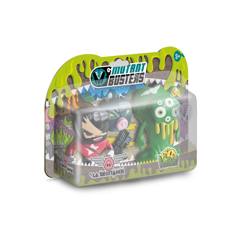 MUTANT BUSTERS PACK 2 FIGURAS